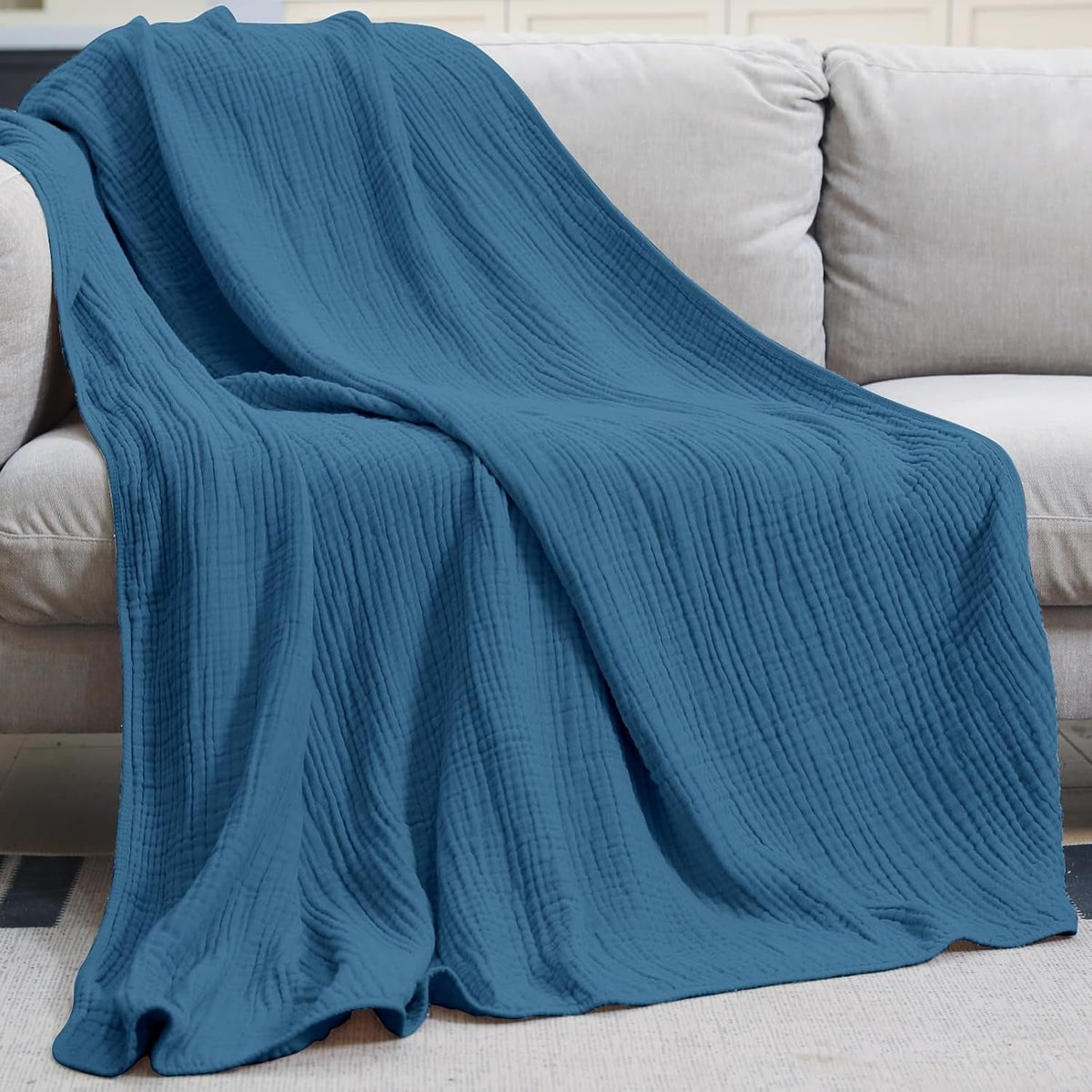 COTONIA™ – Lightweight & Breathable Soft Cotton Throw