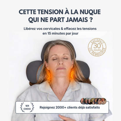 CERVEX™ – Masseur Cervical 3-en-1 Chaleur, Vibration & Étirement