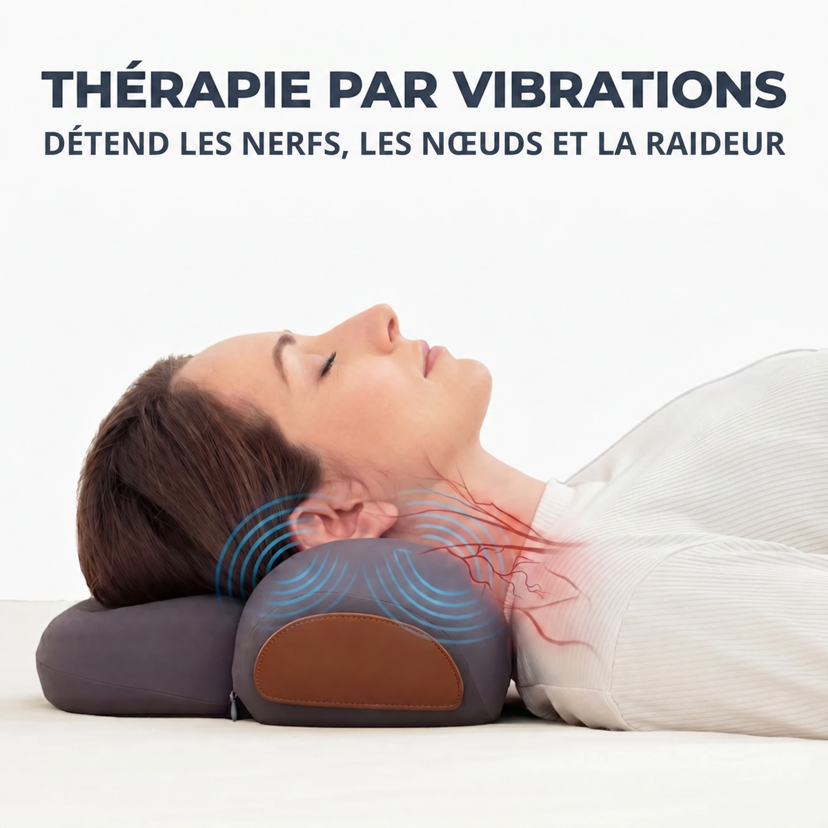 CERVEX™ – Masseur Cervical 3-en-1 Chaleur, Vibration & Étirement