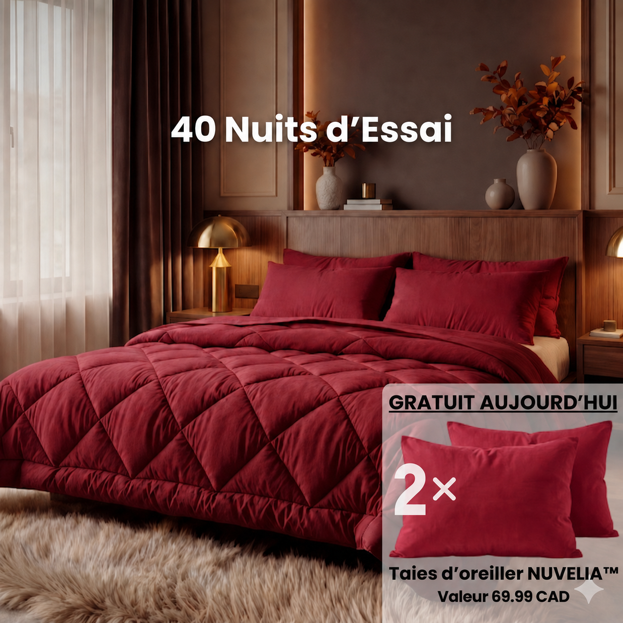 Couette 2-en-1 Douce, Respirante & Lavable – NUVELIA™