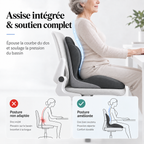 SITÉO™ – Coussin Ergonomique à Mémoire de Forme pour Assise Prolongée