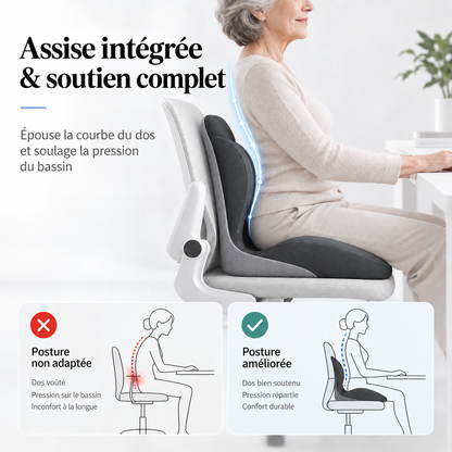 SITÉO™ – Coussin Ergonomique à Mémoire de Forme pour Assise Prolongée