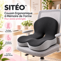 SITÉO™ – Coussin Ergonomique à Mémoire de Forme pour Assise Prolongée
