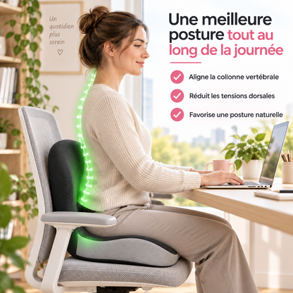 SITÉO™ – Coussin Ergonomique à Mémoire de Forme pour Assise Prolongée