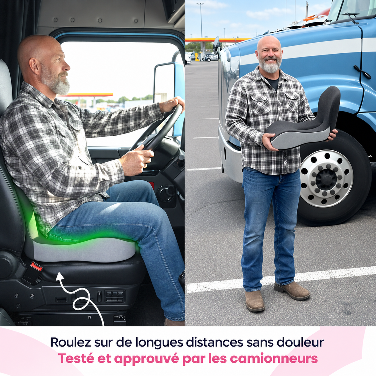 SITÉO™ – Coussin Ergonomique à Mémoire de Forme pour Assise Prolongée