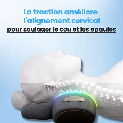 CERVEX™ – Masseur Cervical 3-en-1 Chaleur, Vibration & Étirement