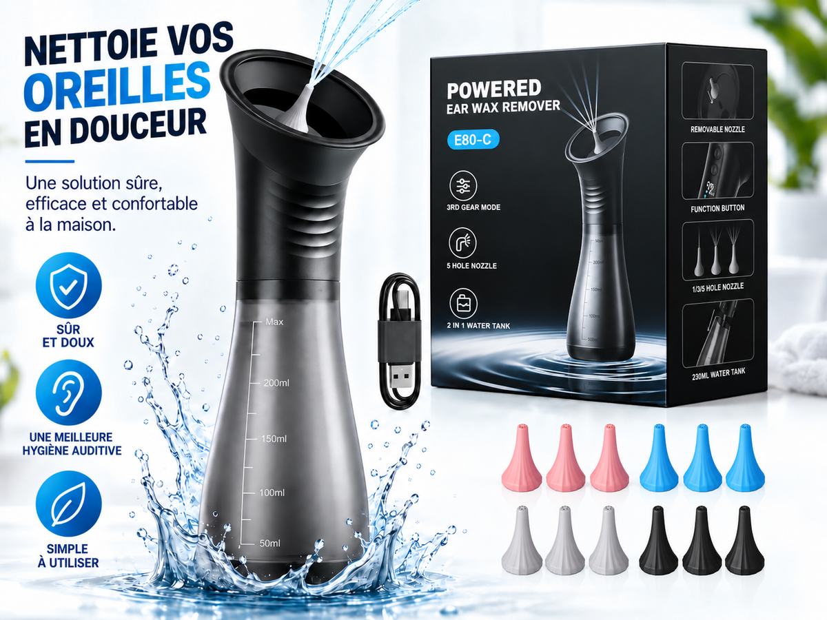 Kit de nettoyage d'oreilles électrique