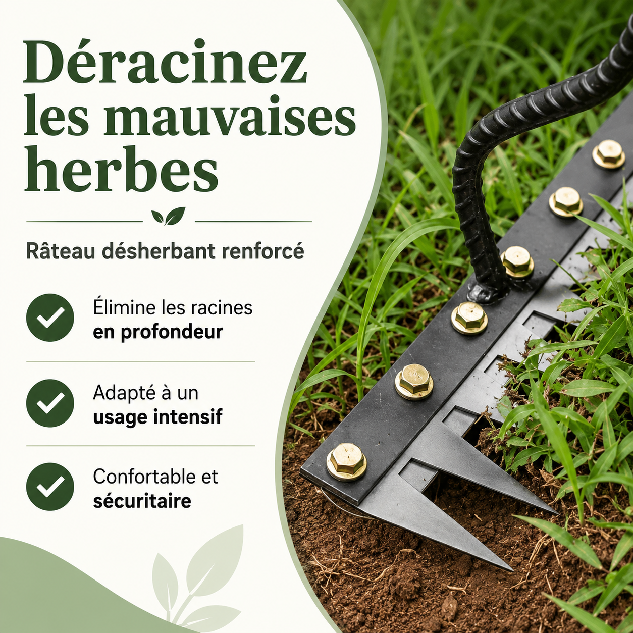 TERRAK™ – Râteau de Désherbage Multifonction 🌱