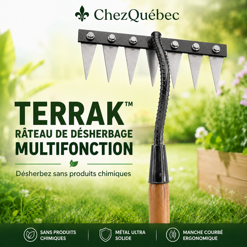 TERRAK™ – Râteau de Désherbage Multifonction 🌱