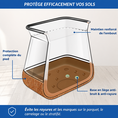 Glisséo™ – Patins Anti-Rayures & Anti-Bruit