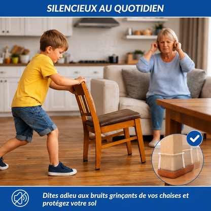 Glisséo™ – Patins Anti-Rayures & Anti-Bruit