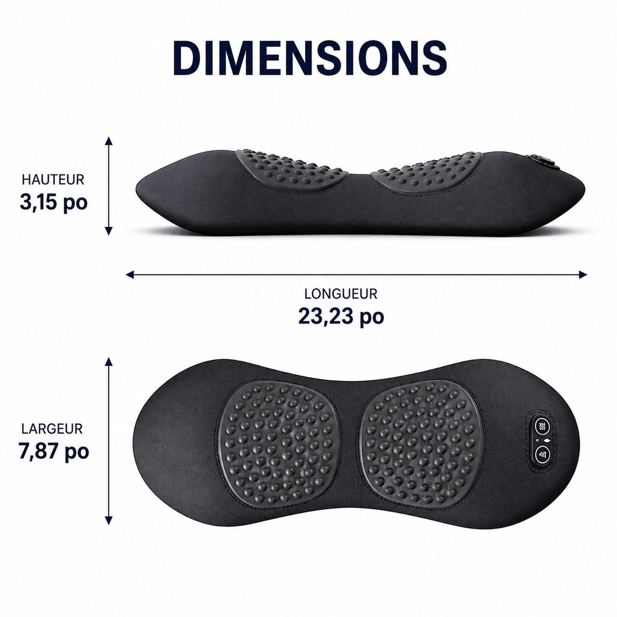 DORSÉA™ – Appareil de Décompression & Massage Lombaire 3-en-1