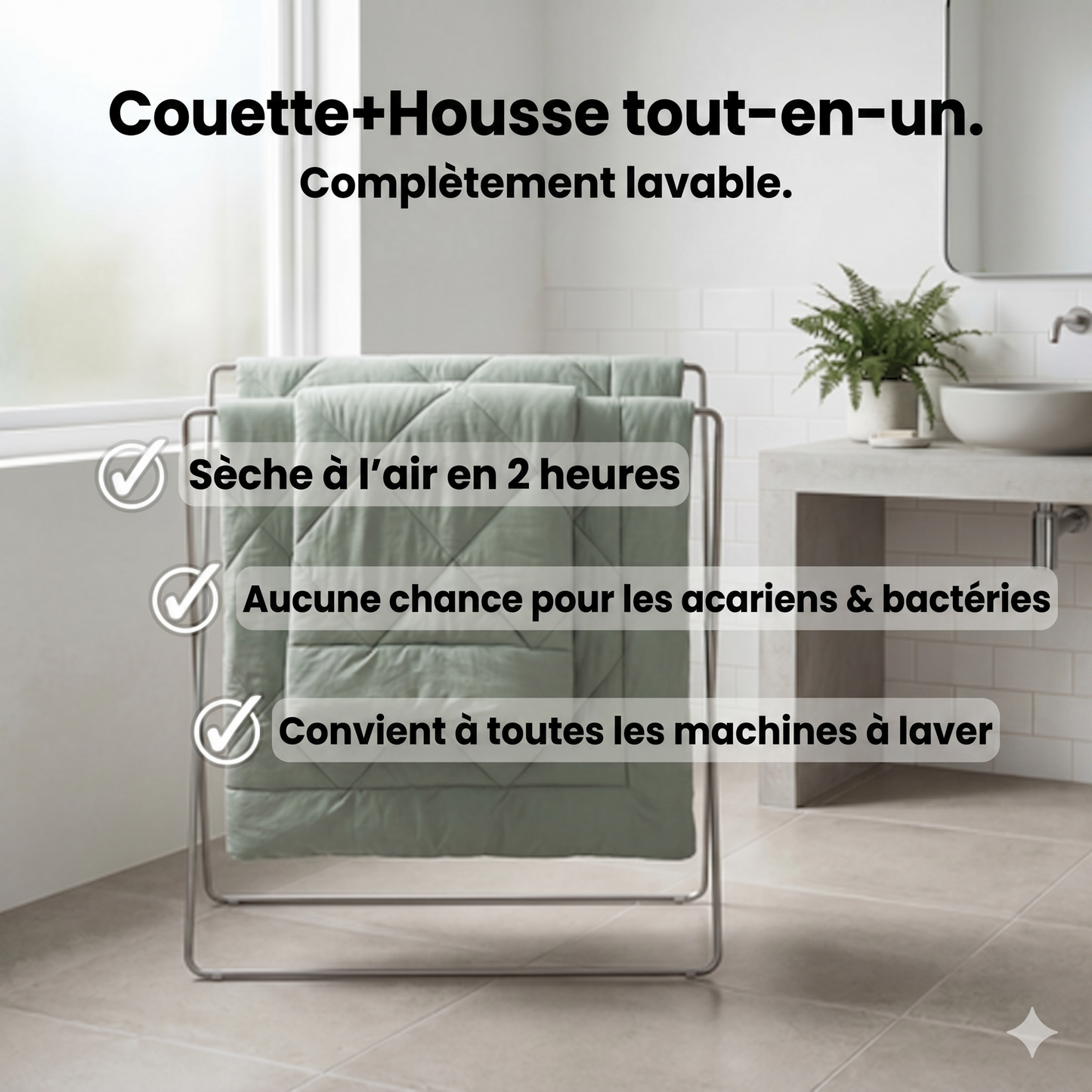 Couette 2-en-1 Douce, Respirante & Lavable – NUVELIA™