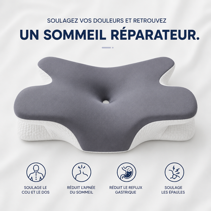 DORMILIA™ – Oreiller Ergonomique à Mémoire de Forme