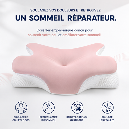 DORMILIA™ – Oreiller Ergonomique à Mémoire de Forme