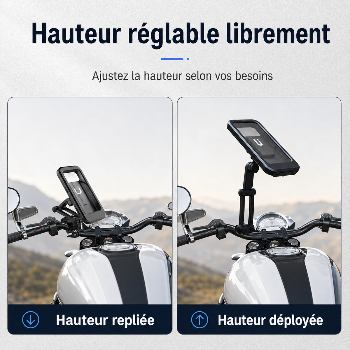 NAVIX™ – Support Smartphone Vélo Stable & Réglable 📱🚲