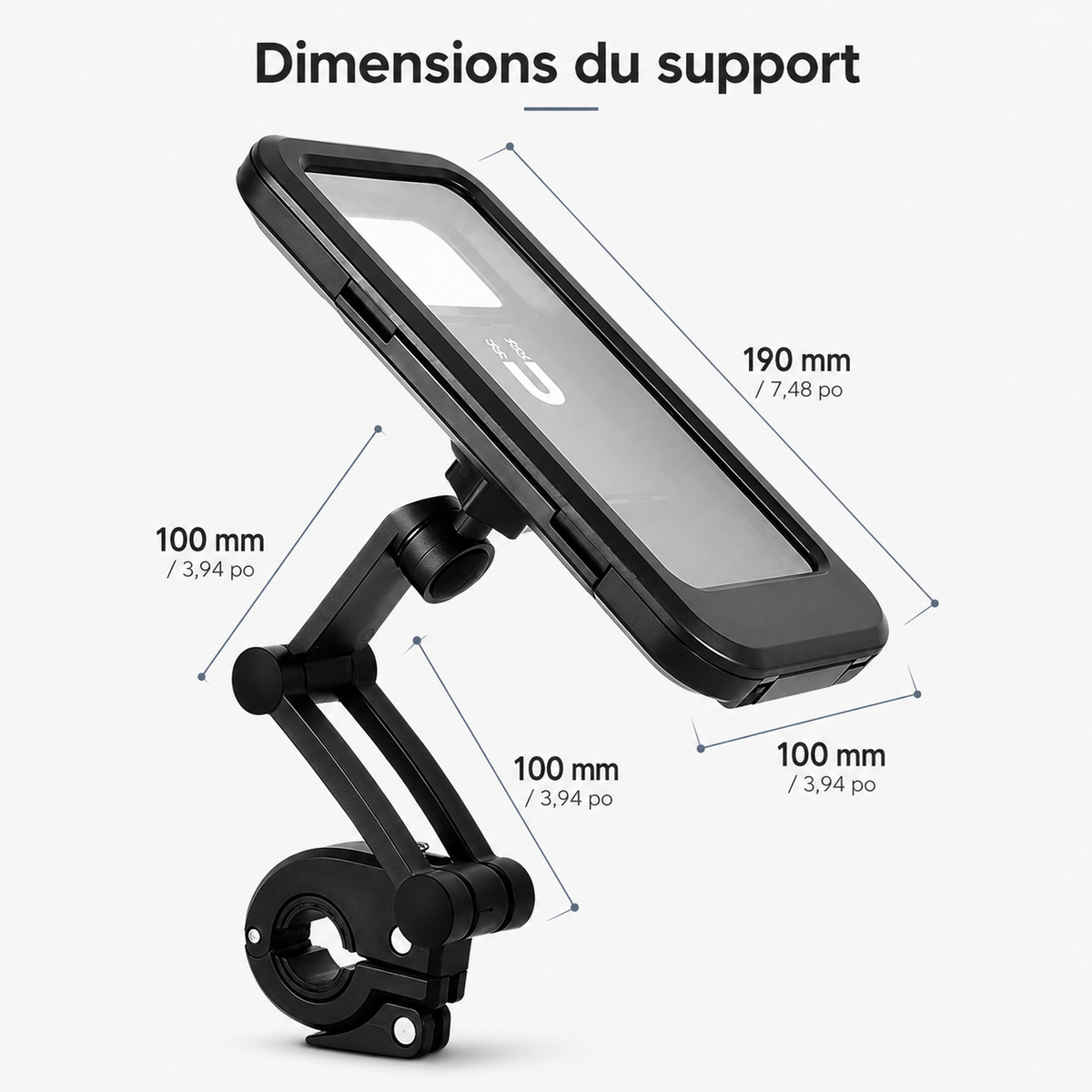 NAVIX™ – Support Smartphone Vélo Stable & Réglable 📱🚲