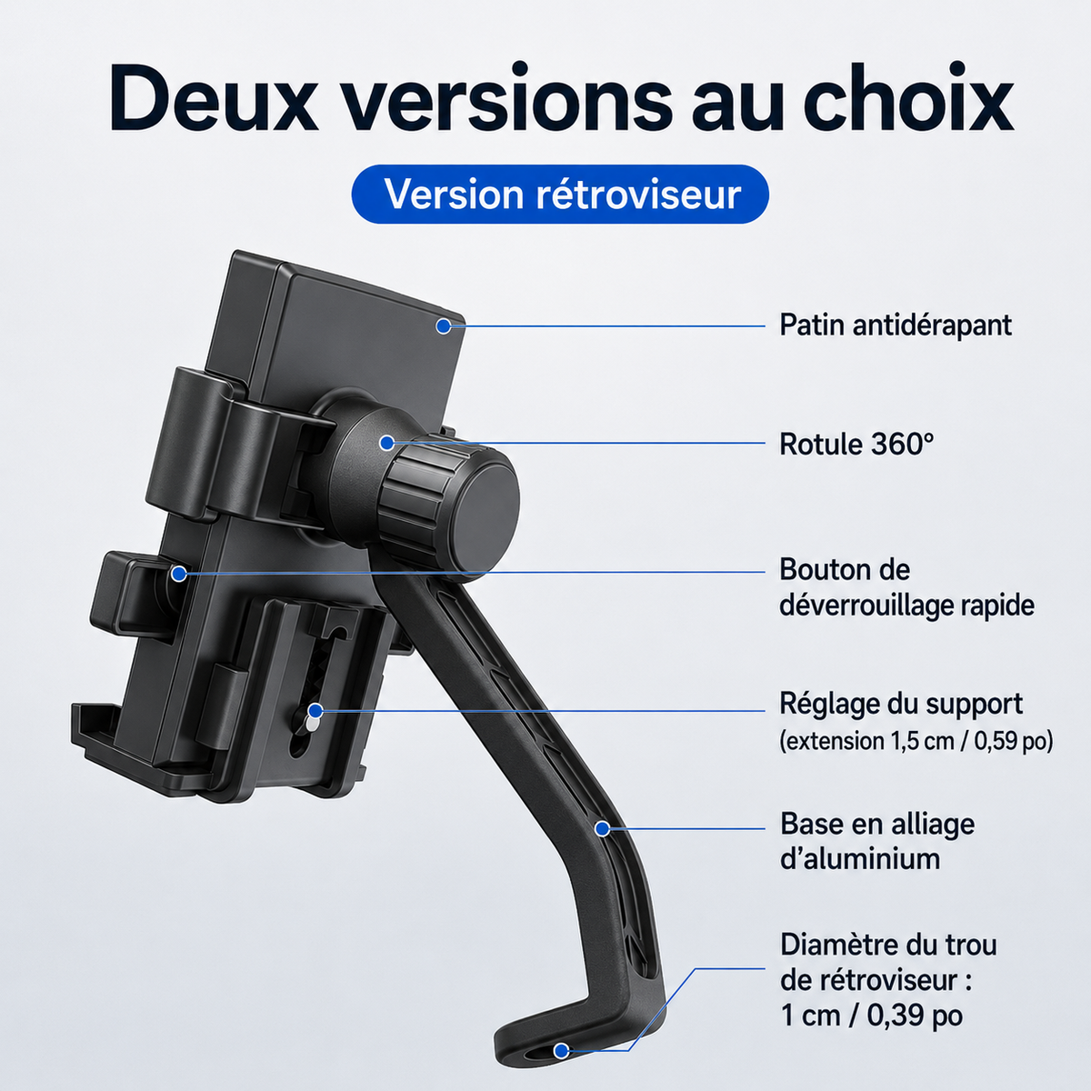 NAVIX™ – Support Smartphone Vélo Stable & Réglable 📱🚲
