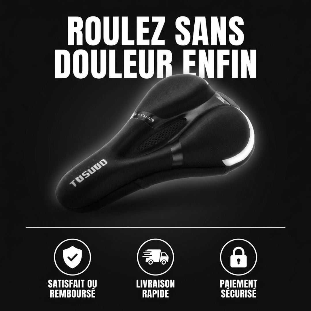 VÉLOCONFORT™ – Housse de Selle Ergonomique Anti-Douleur 🚲