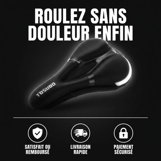 VÉLOCONFORT™ – Housse de Selle Ergonomique Anti-Douleur 🚲