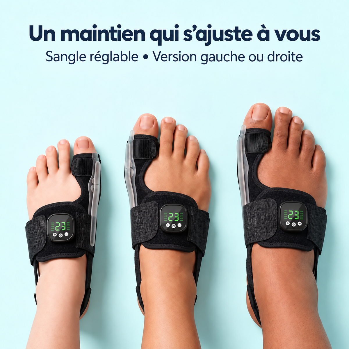 HALLUVIA – maintien ajustable porté sur trois pieds