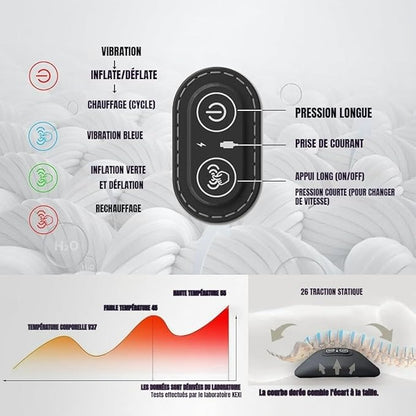 DORSÉA™ – Appareil de Décompression & Massage Lombaire 3-en-1