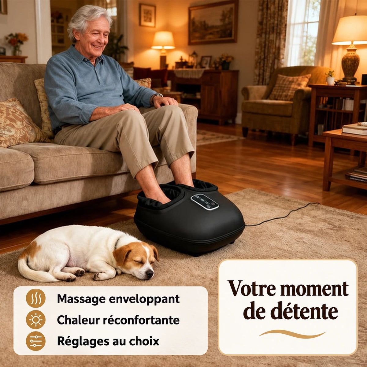 Un moment de détente après une journée active