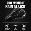 VÉLOCONFORT™ – Ergonomic Pain-Relief Bike Seat Cover 🚲