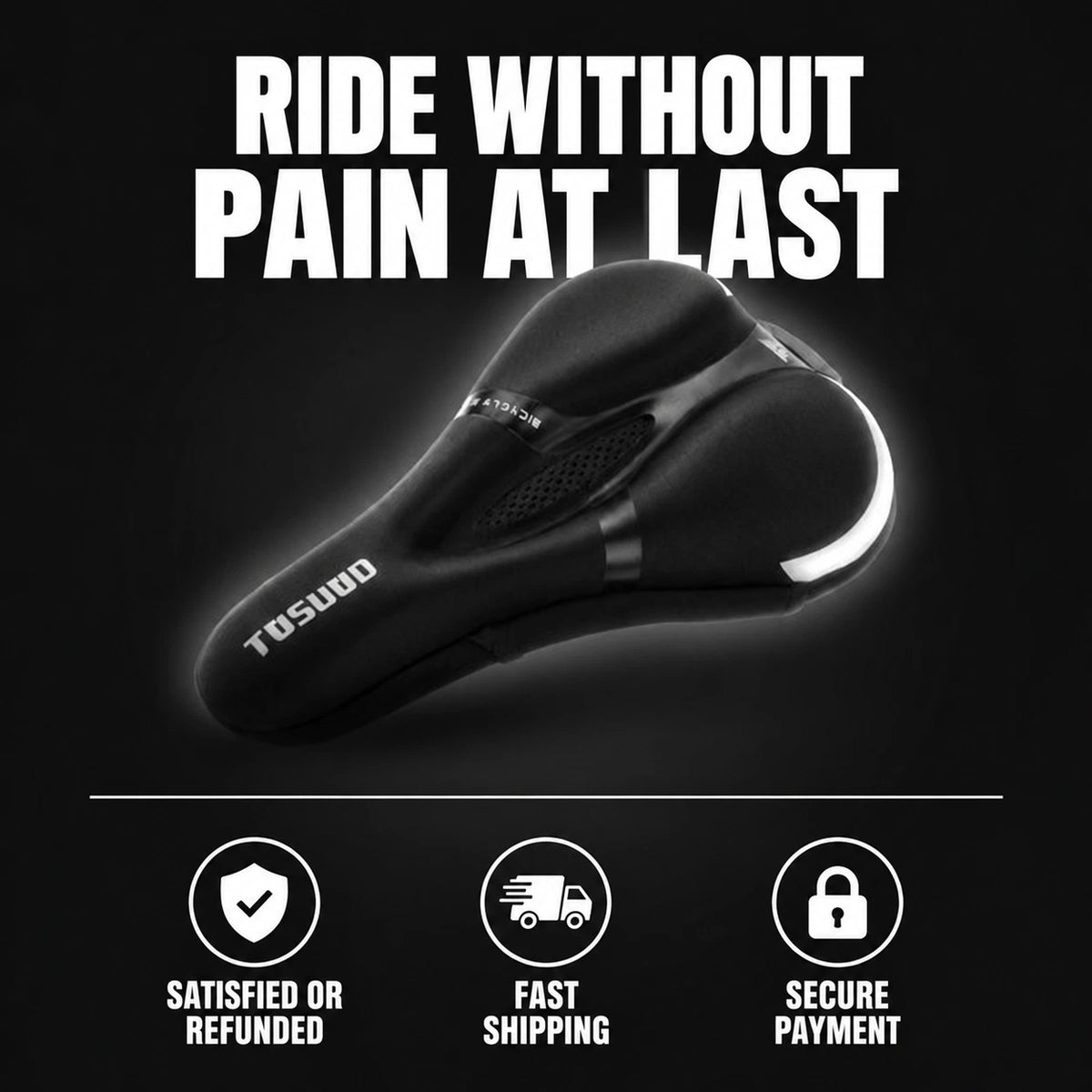 VÉLOCONFORT™ – Ergonomic Pain-Relief Bike Seat Cover 🚲