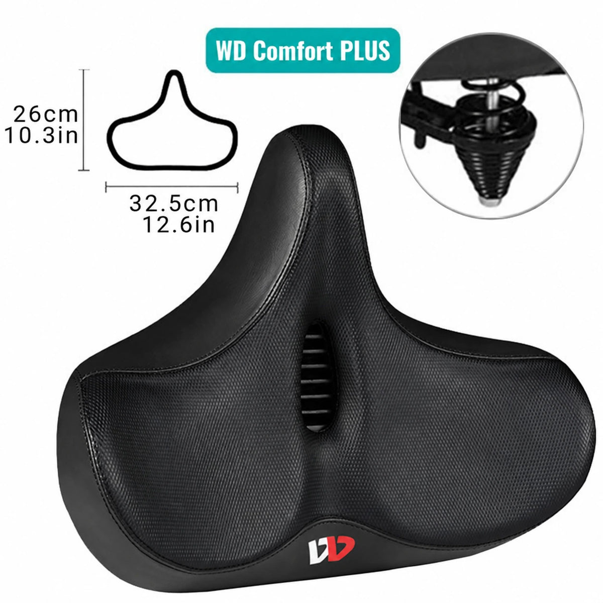 SÉRÉNIS™ – Extra-Wide Ergonomic Bicycle Saddle