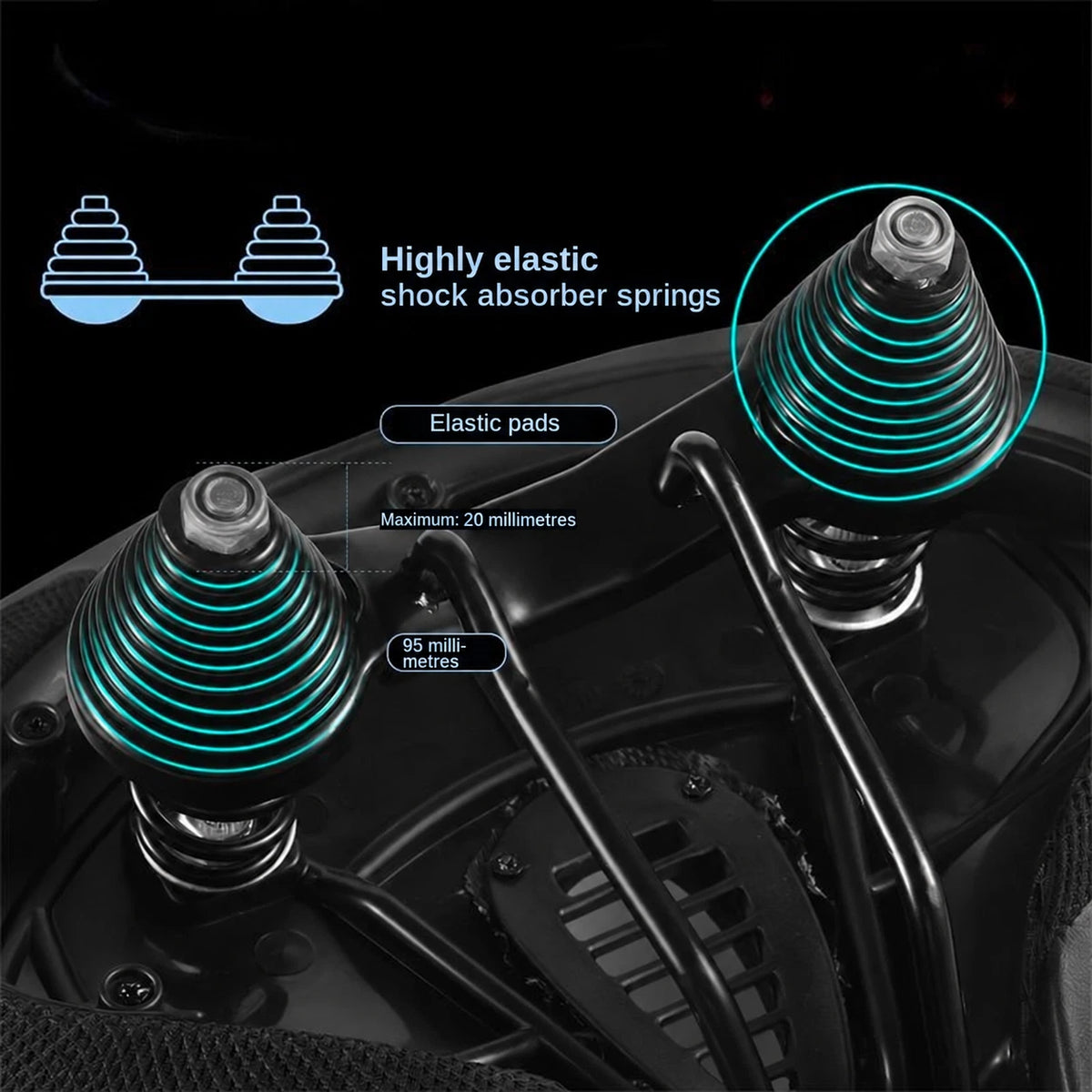 SÉRÉNIS™ – Extra-Wide Ergonomic Bicycle Saddle