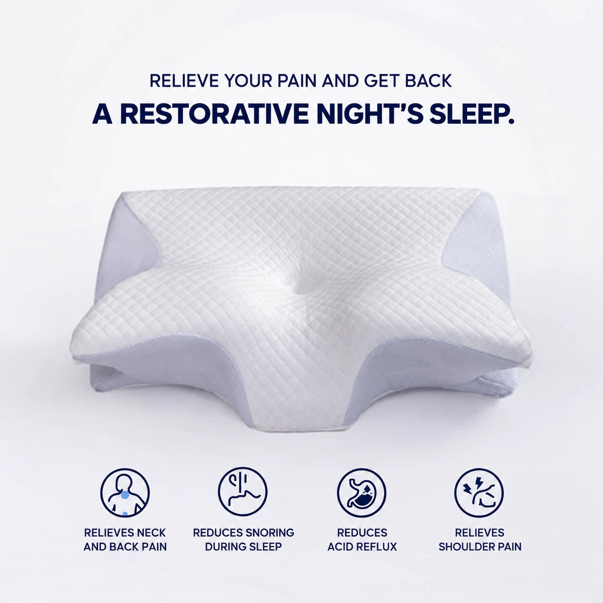 DORMILIA™ – Ergonomic Memory Foam Pillow