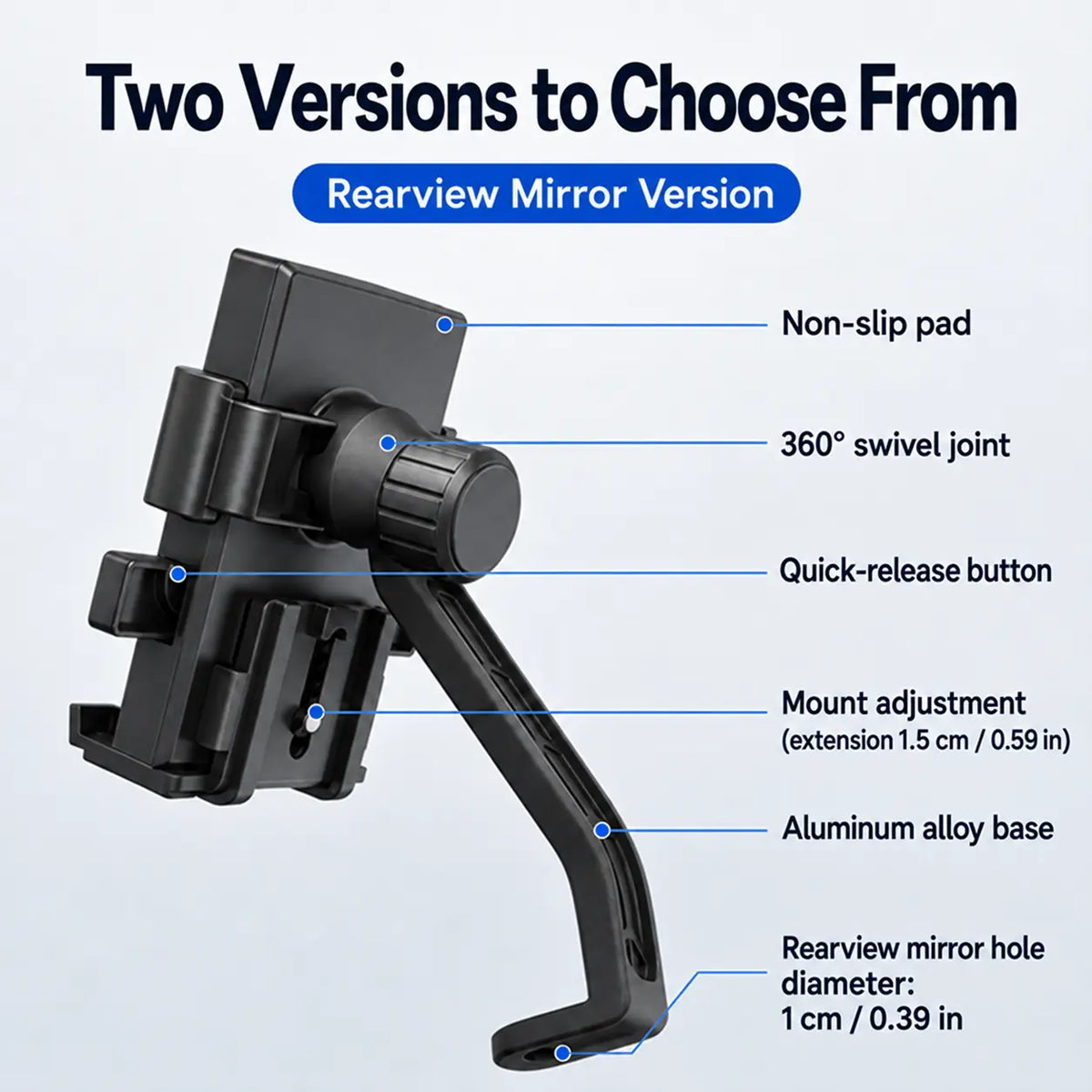 NAVIX™ – Stable & Adjustable Bicycle Smartphone Mount 📱🚲
