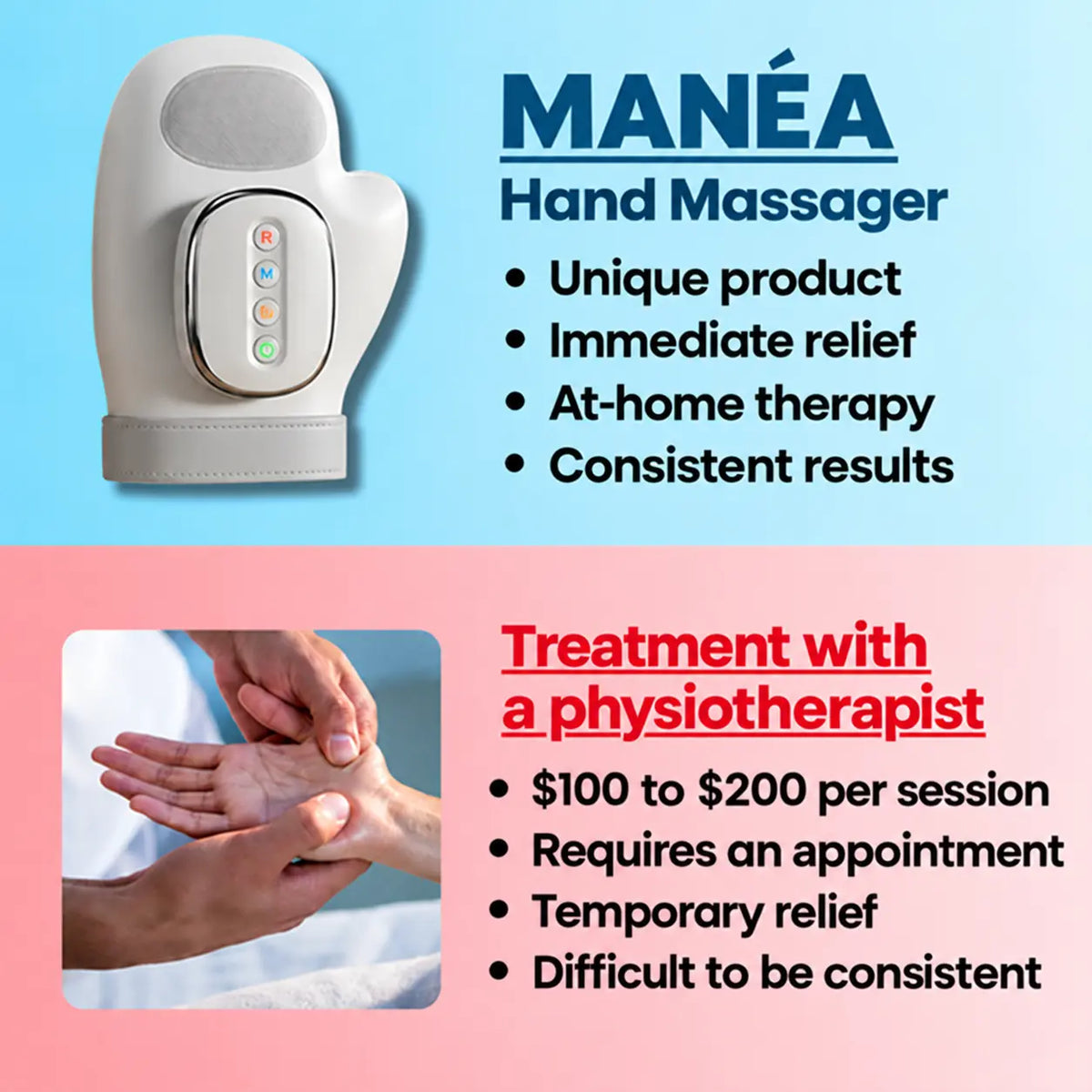 MANÉA™ – Heated Compression Hand Massager