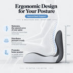 SITÉO™ – Ergonomic Memory Foam Cushion for Prolonged Sitting
