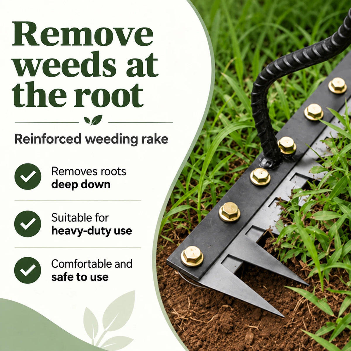 TERRAK™ – Multifunctional Weeding Rake 🌱
