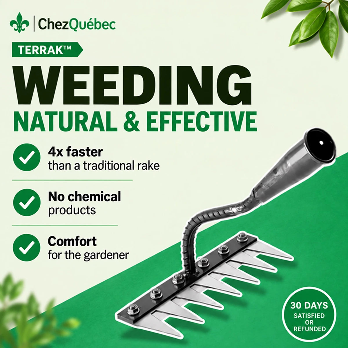 TERRAK™ – Multifunctional Weeding Rake 🌱