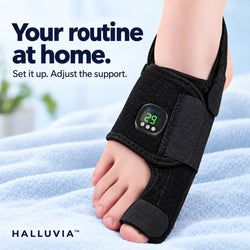 HALLUVIA – supplier's model worn on the foot