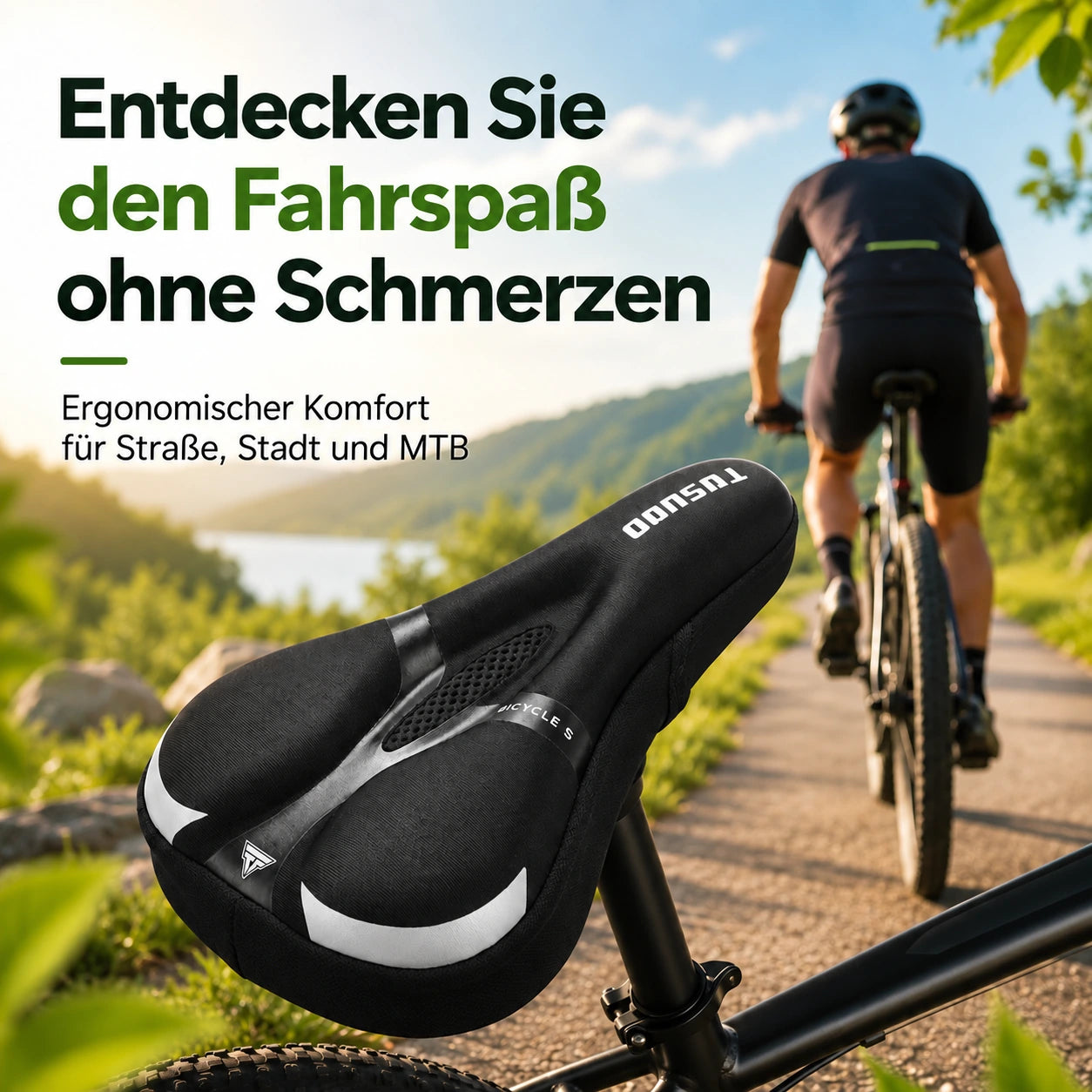 Entdecken Sie mit VÉLOCONFORT die Freude am schmerzfreien Radeln neu