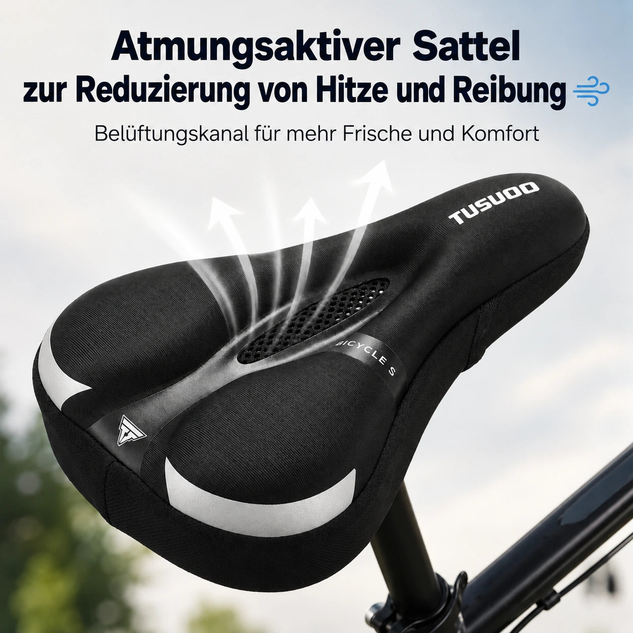 Atmungsaktiver VÉLOCONFORT-Sitzbezug