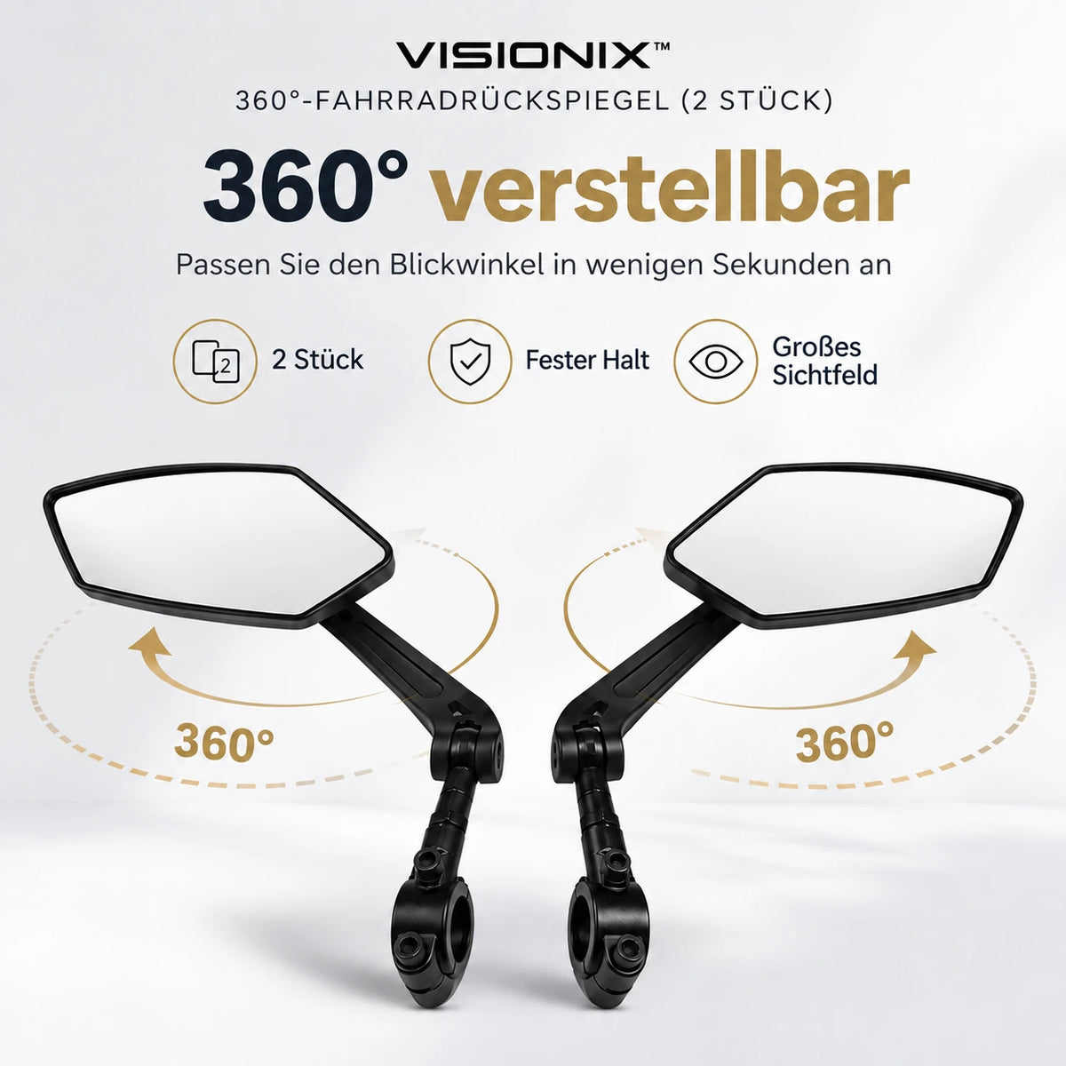 VISIONIX™ – 360°-Fahrradrückspiegel (2 Stück)