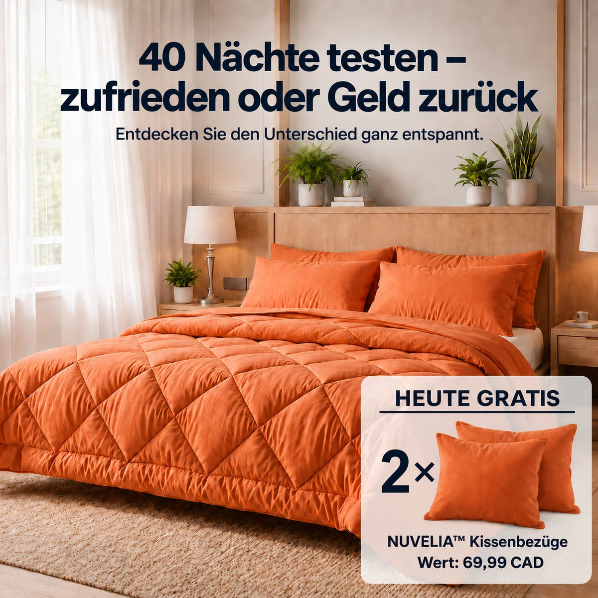 2-in-1-Bettdecke – weich, atmungsaktiv und waschbar – NUVELIA™