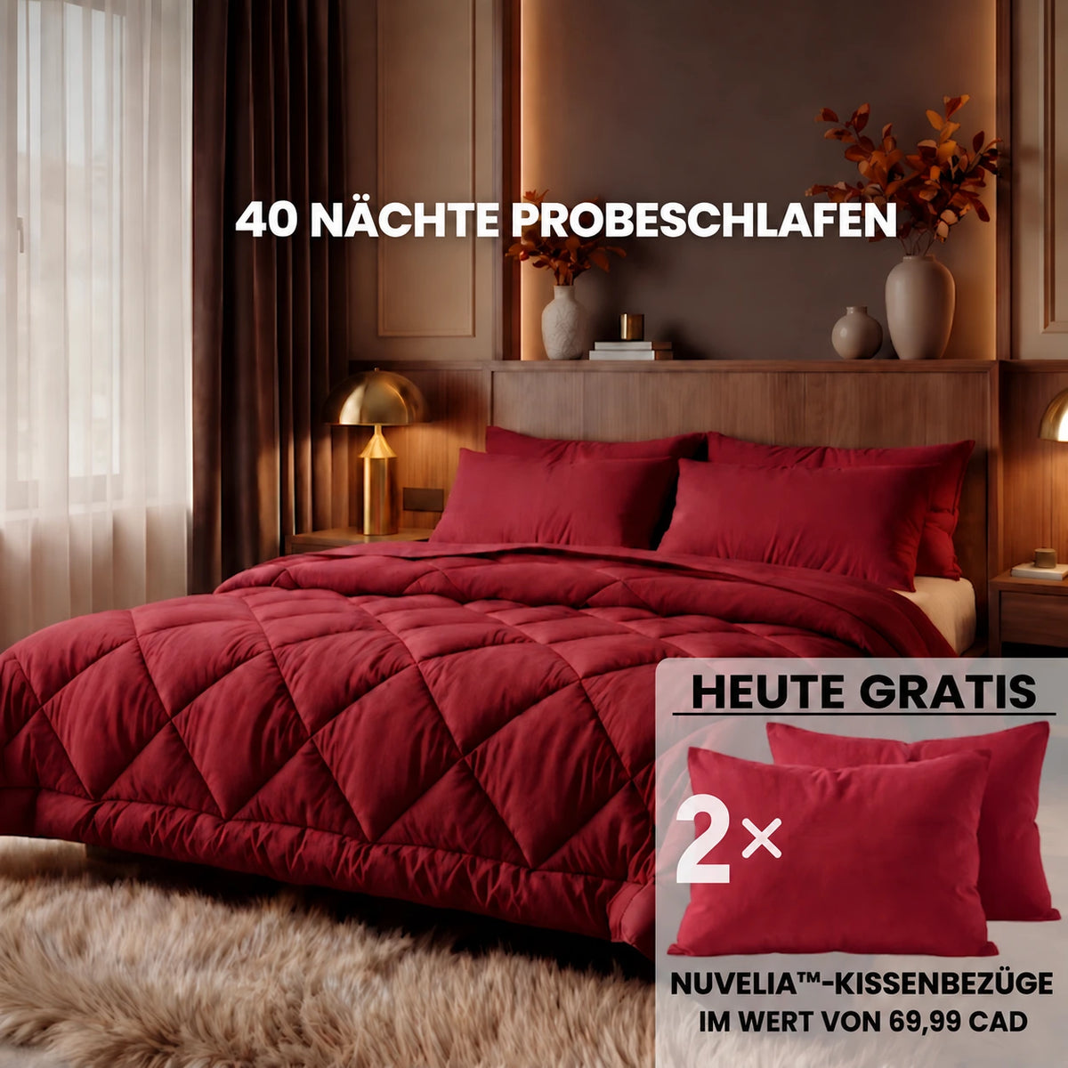 2-in-1-Bettdecke – weich, atmungsaktiv und waschbar – NUVELIA™