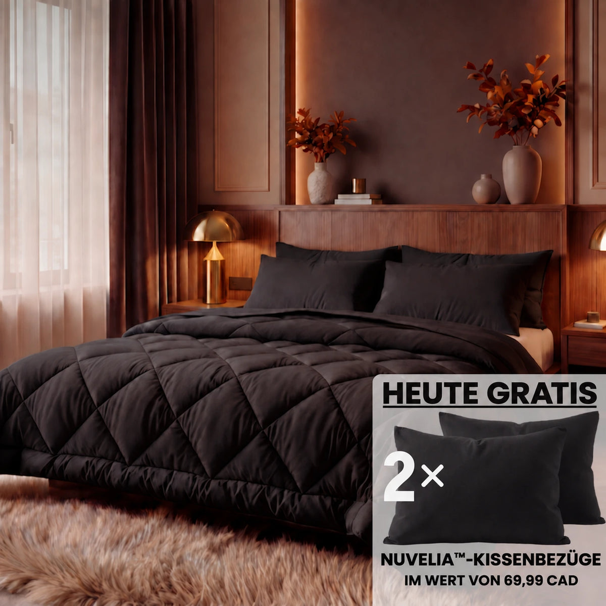 2-in-1-Bettdecke – weich, atmungsaktiv und waschbar – NUVELIA™