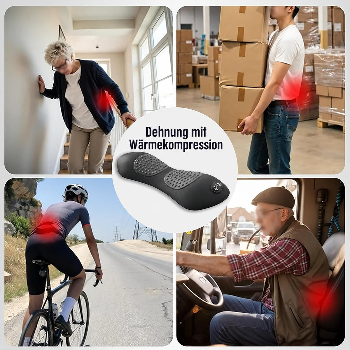 DORSÉA™ – 3-in-1 Dekompressions- & Lendenmassagegerät