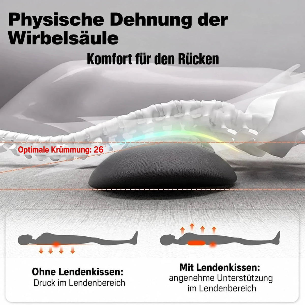 DORSÉA™ – 3-in-1 Dekompressions- & Lendenmassagegerät