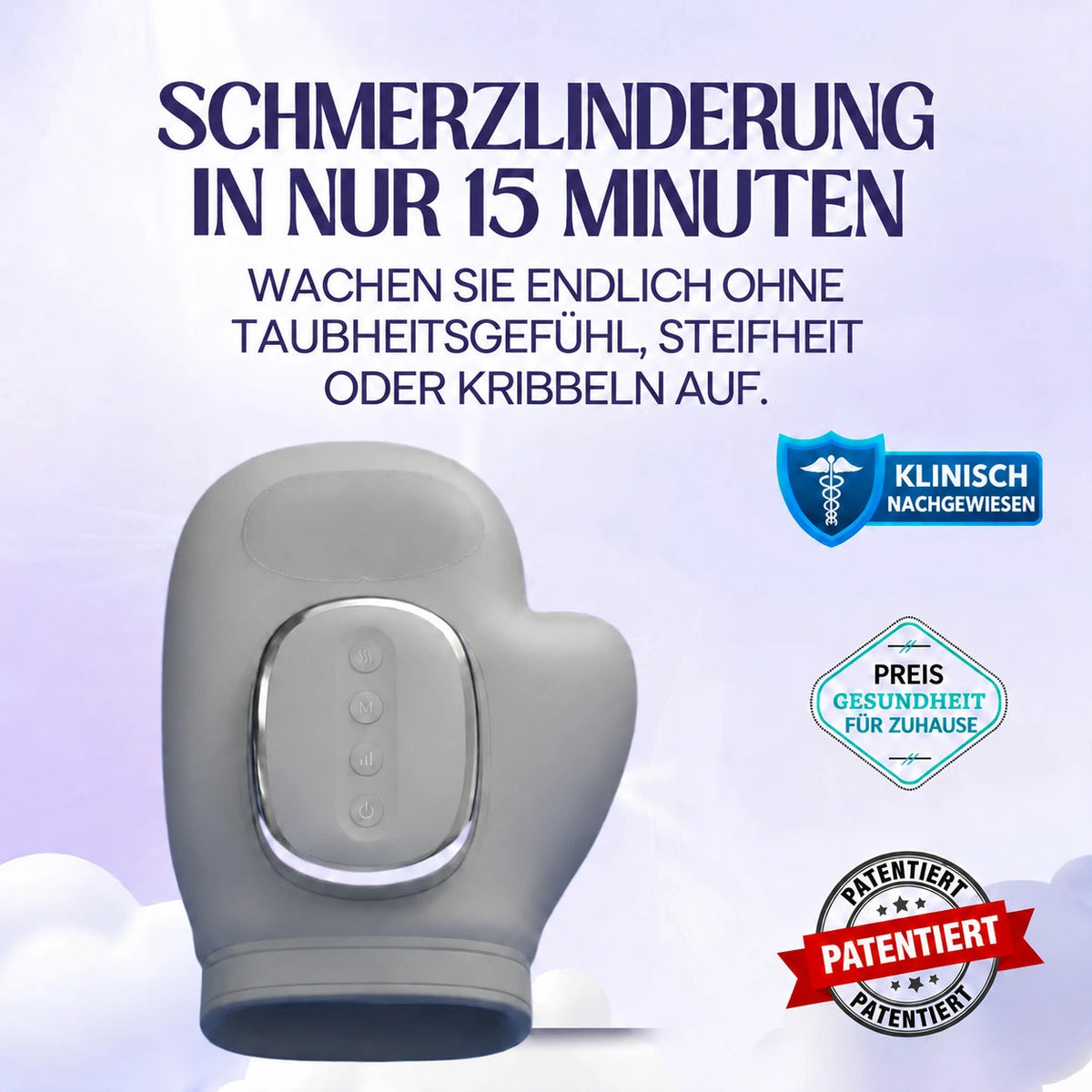 MANÉA™ – Beheiztes Handmassagegerät mit Kompression