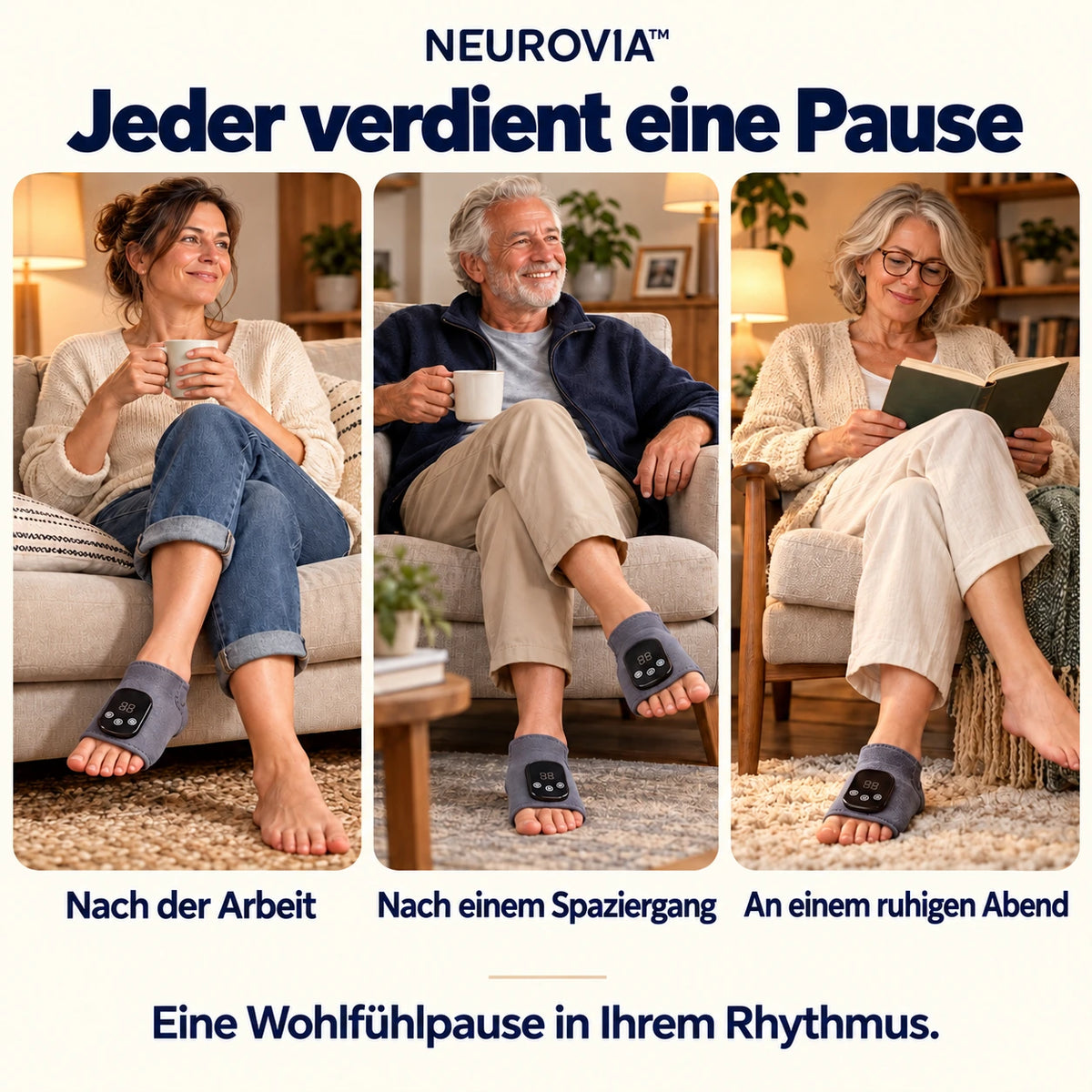 NEUROVIA™ – nach der Arbeit, nach einem Spaziergang oder an einem ruhigen Abend
