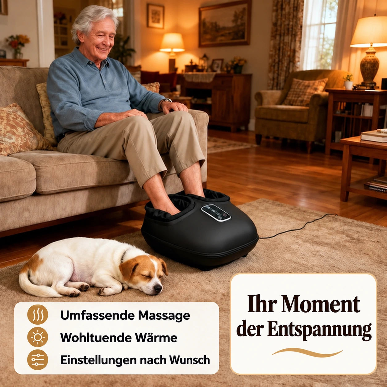 Ein Moment der Entspannung nach einem aktiven Tag