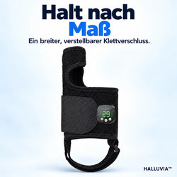 HALLUVIA – Detail des breiten Klettverschlusses